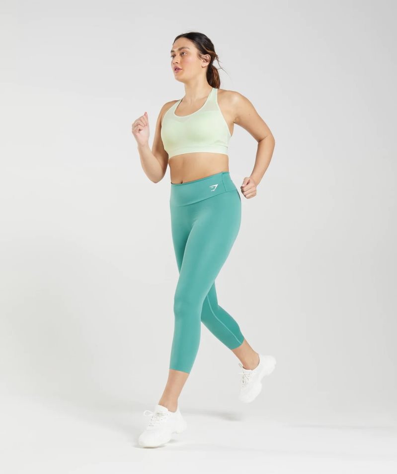 Women's Gymshark Open Back Sports Bra Mint | NZ 7YMFKU